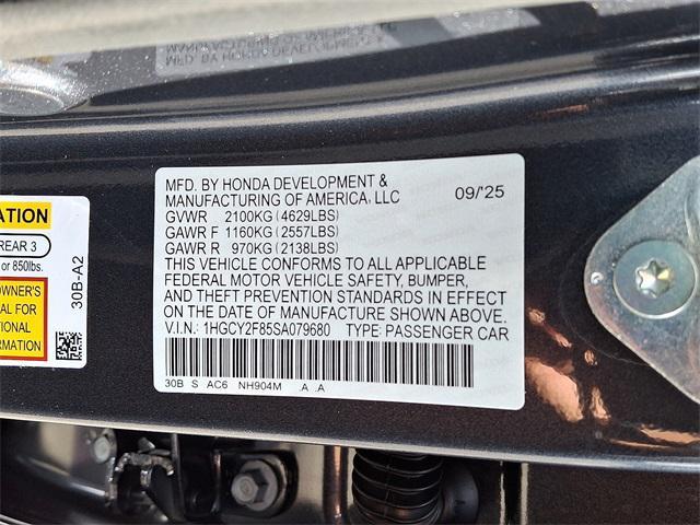 new 2025 Honda Accord Hybrid car, priced at $40,495