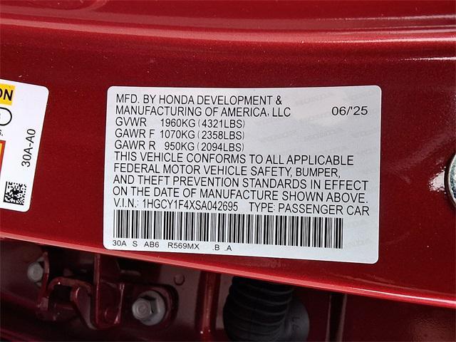 new 2025 Honda Accord car, priced at $32,165