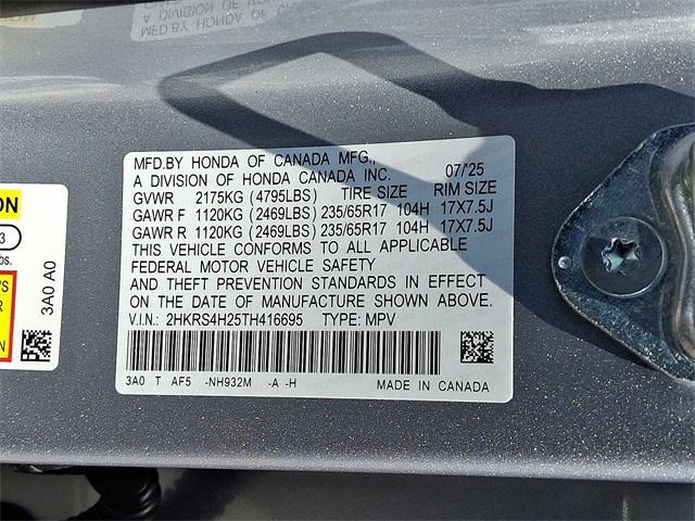 new 2026 Honda CR-V car, priced at $33,815