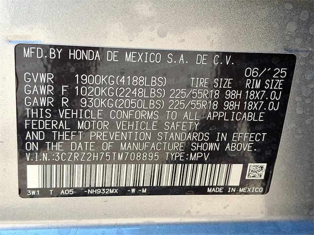 new 2026 Honda HR-V car, priced at $32,945