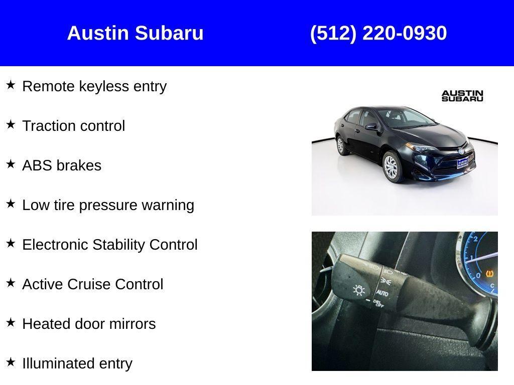 used 2017 Toyota Corolla car, priced at $14,600