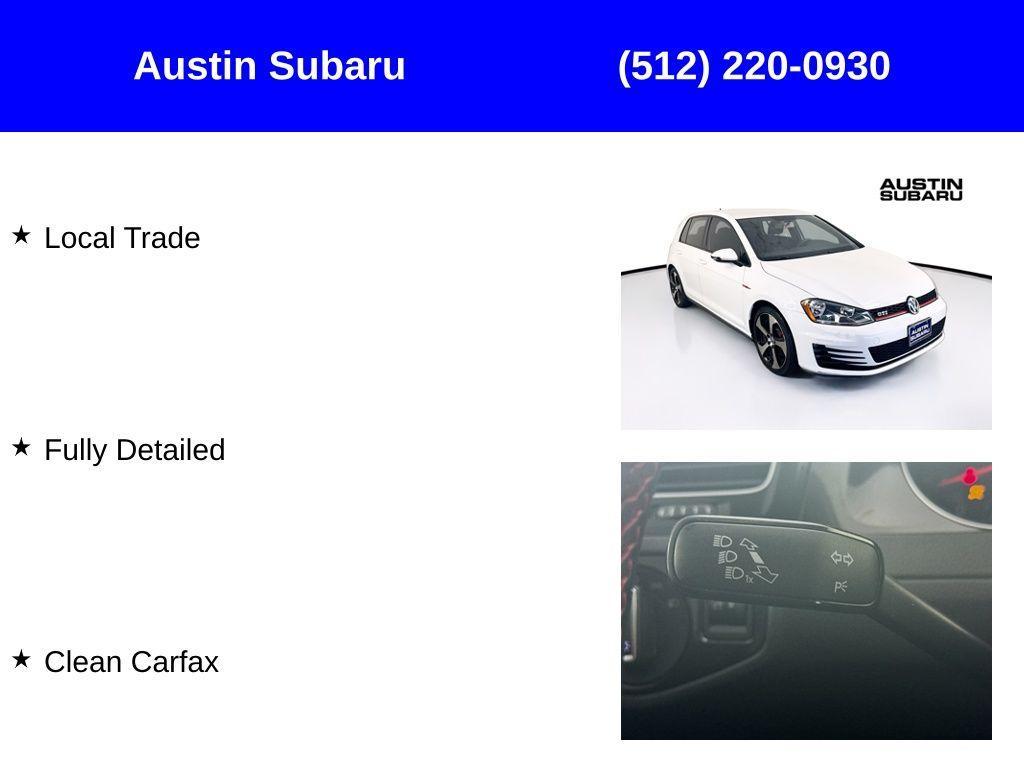 used 2017 Volkswagen Golf GTI car, priced at $15,999