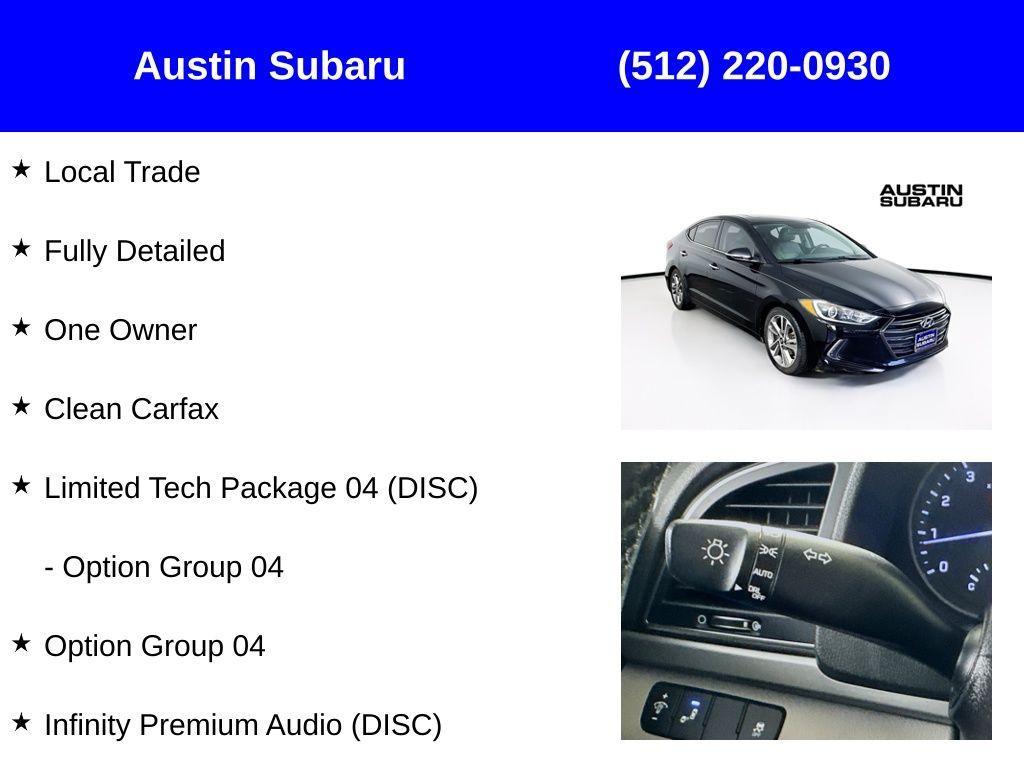 used 2017 Hyundai Elantra car, priced at $11,898