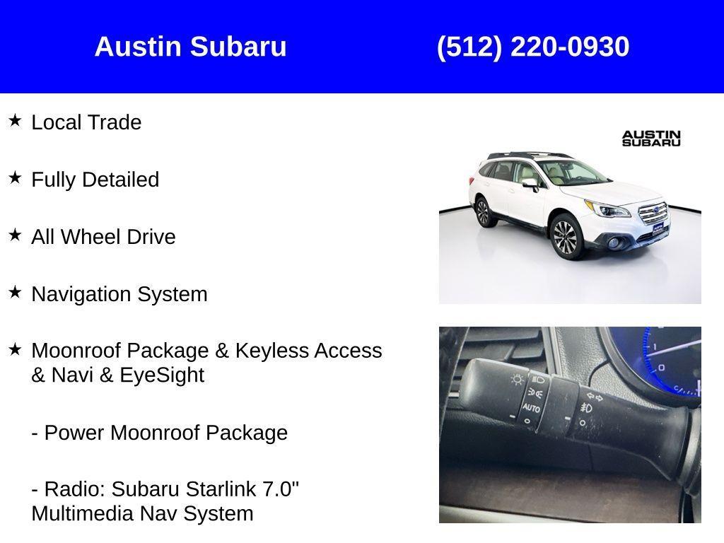 used 2016 Subaru Outback car, priced at $16,600