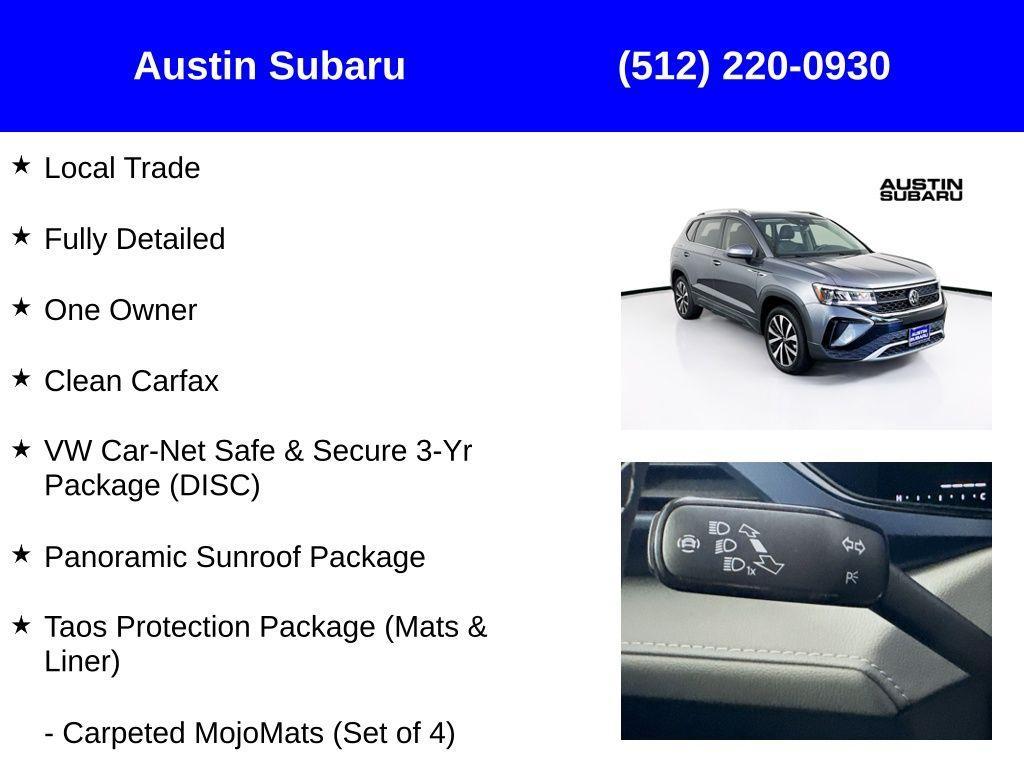 used 2023 Volkswagen Taos car, priced at $22,950