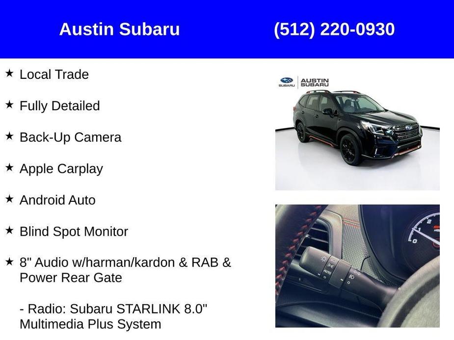 used 2024 Subaru Forester car, priced at $32,300