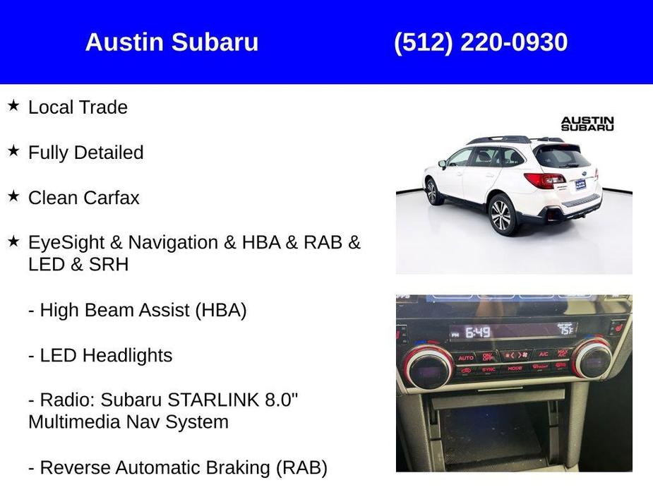 used 2018 Subaru Outback car, priced at $20,000