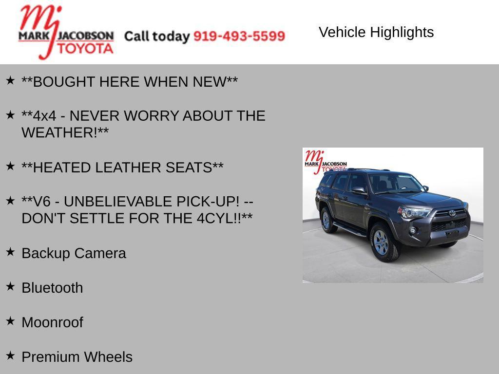 used 2022 Toyota 4Runner car, priced at $37,280