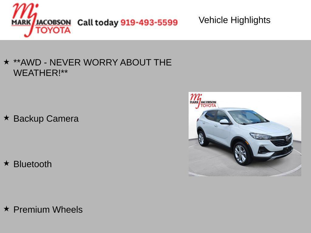 used 2021 Buick Encore GX car, priced at $18,880