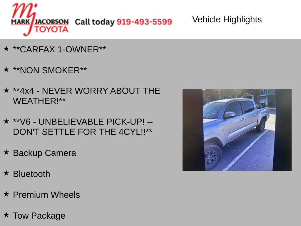 used 2021 Toyota Tacoma car, priced at $25,580