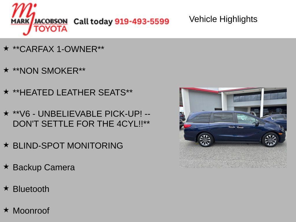 used 2023 Honda Odyssey car, priced at $35,980