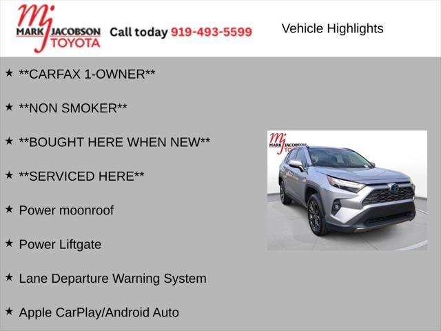 used 2022 Toyota RAV4 Hybrid car, priced at $34,300