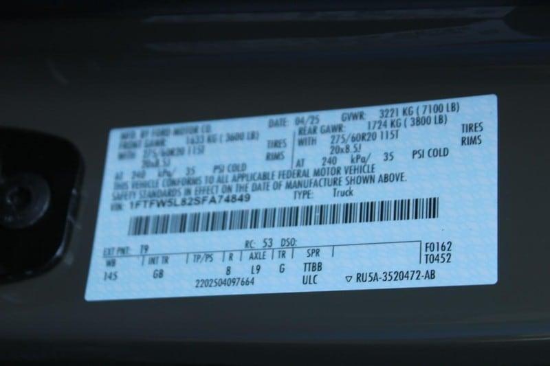 new 2025 Ford F-150 car, priced at $65,308