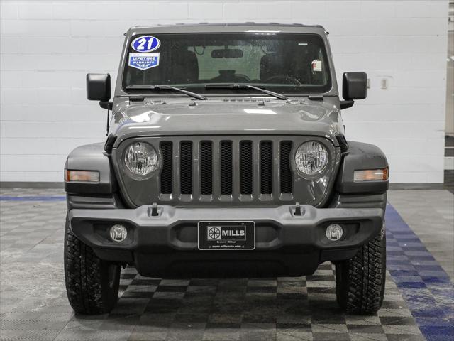 used 2021 Jeep Wrangler Unlimited car, priced at $27,607