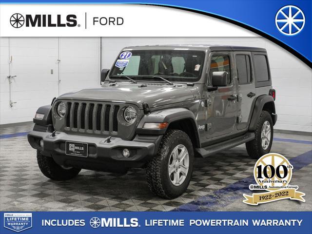 used 2021 Jeep Wrangler Unlimited car, priced at $28,601