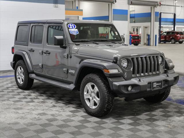 used 2021 Jeep Wrangler Unlimited car, priced at $27,607