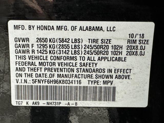 used 2019 Honda Pilot car, priced at $24,873