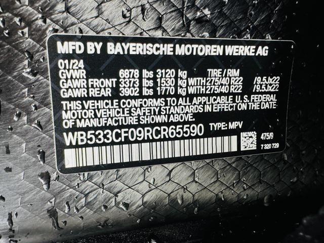 new 2024 BMW iX car, priced at $117,765
