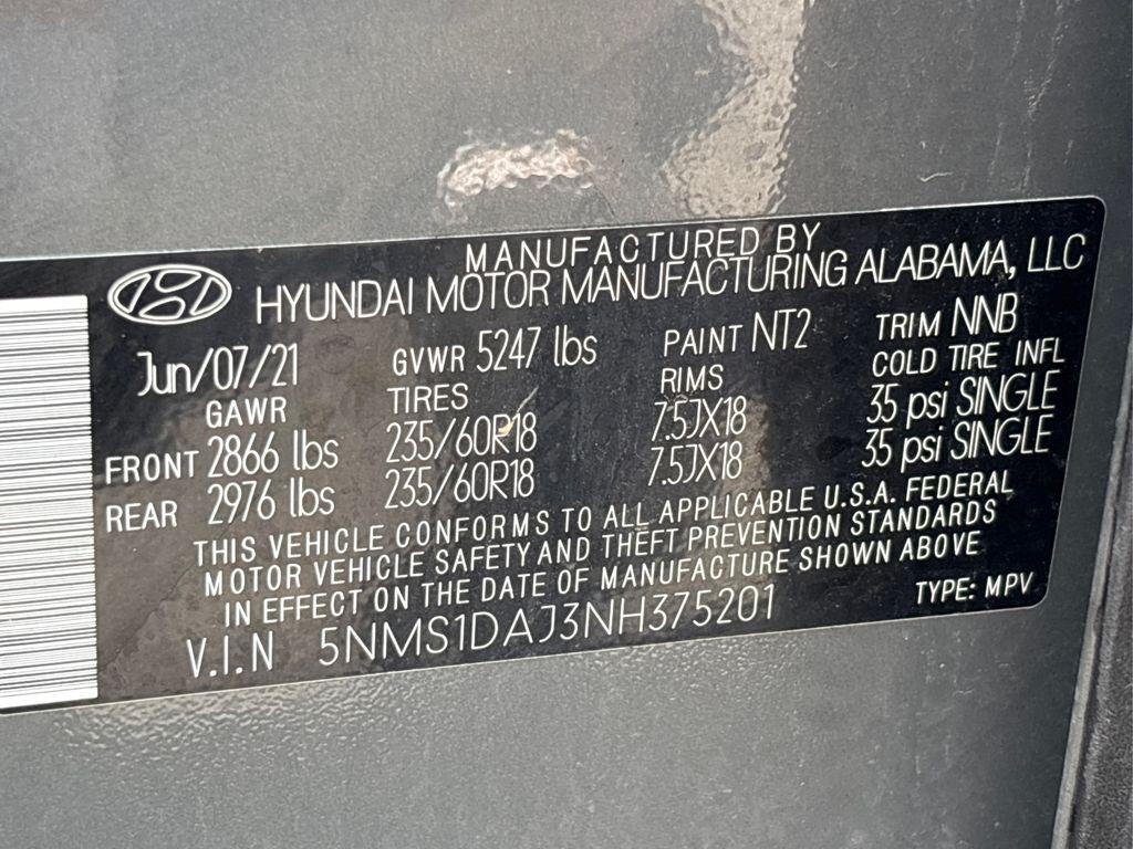 used 2022 Hyundai Santa Fe car, priced at $18,579