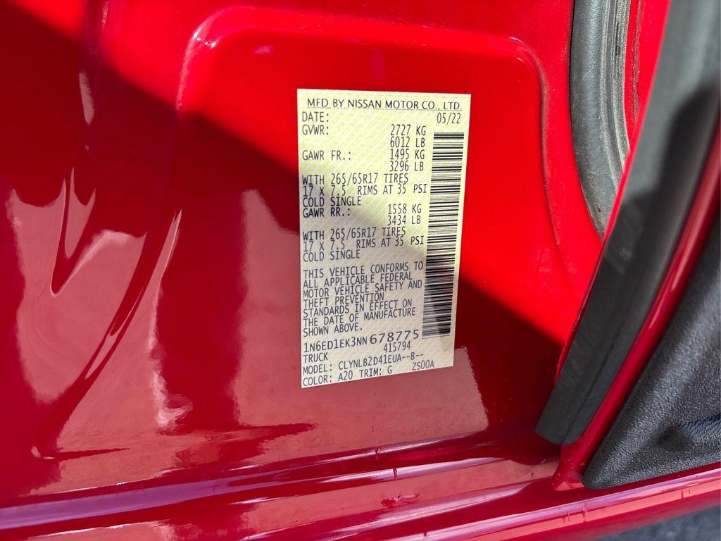 used 2022 Nissan Frontier car, priced at $26,848