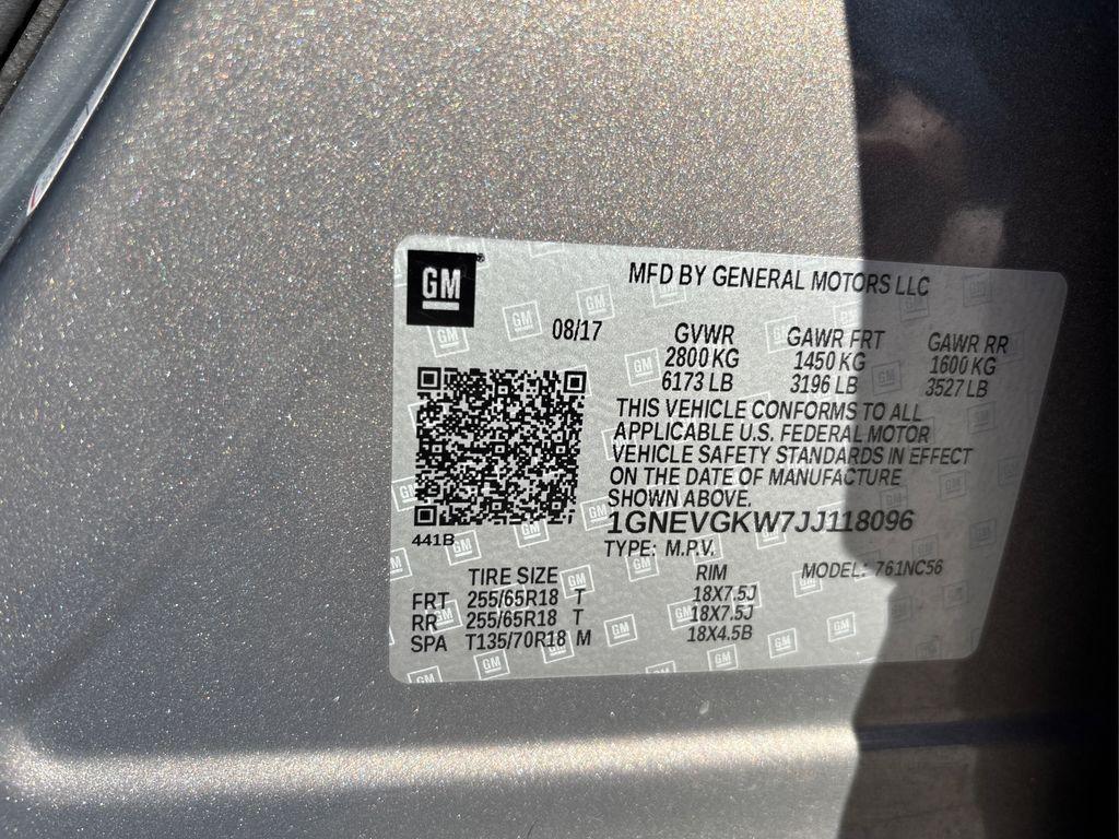 used 2018 Chevrolet Traverse car, priced at $17,495