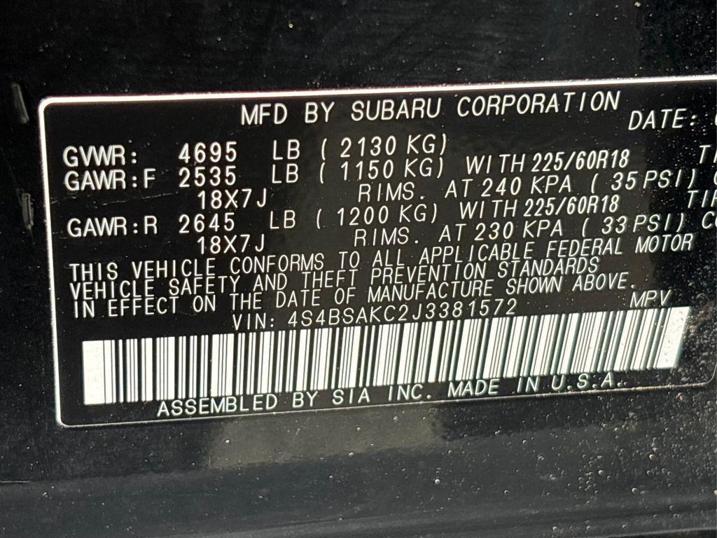 used 2018 Subaru Outback car, priced at $18,695