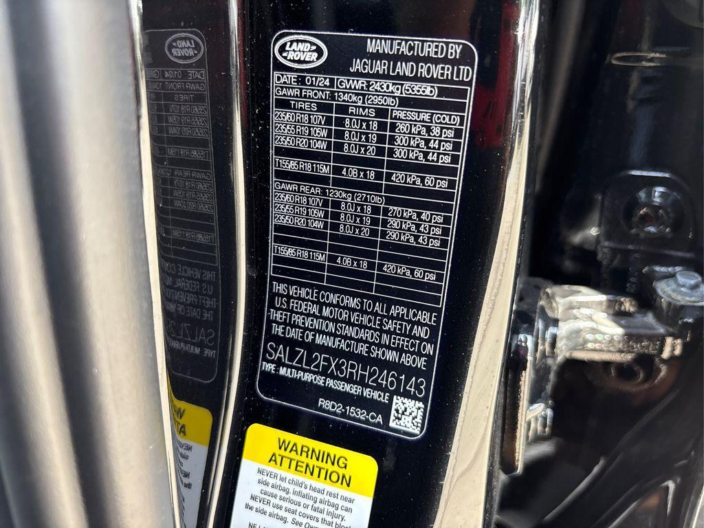 used 2024 Land Rover Range Rover Evoque car, priced at $43,190