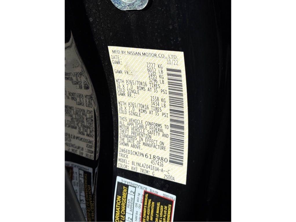 used 2023 Nissan Frontier car, priced at $28,666