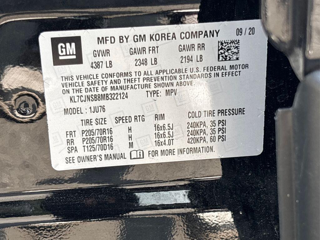 used 2021 Chevrolet Trax car, priced at $17,436