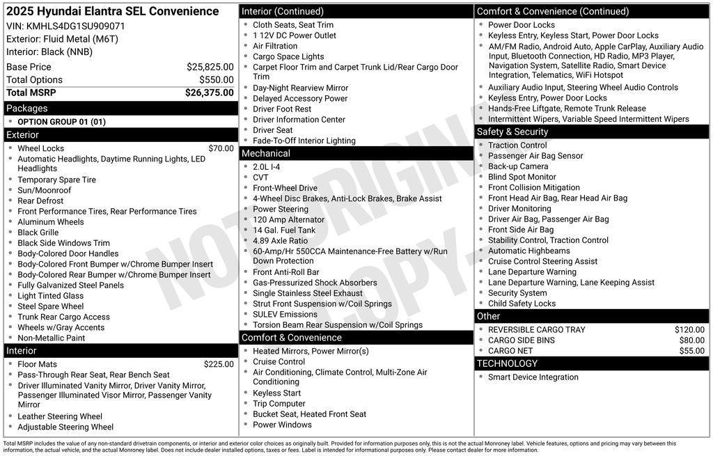 used 2025 Hyundai Elantra car, priced at $19,795