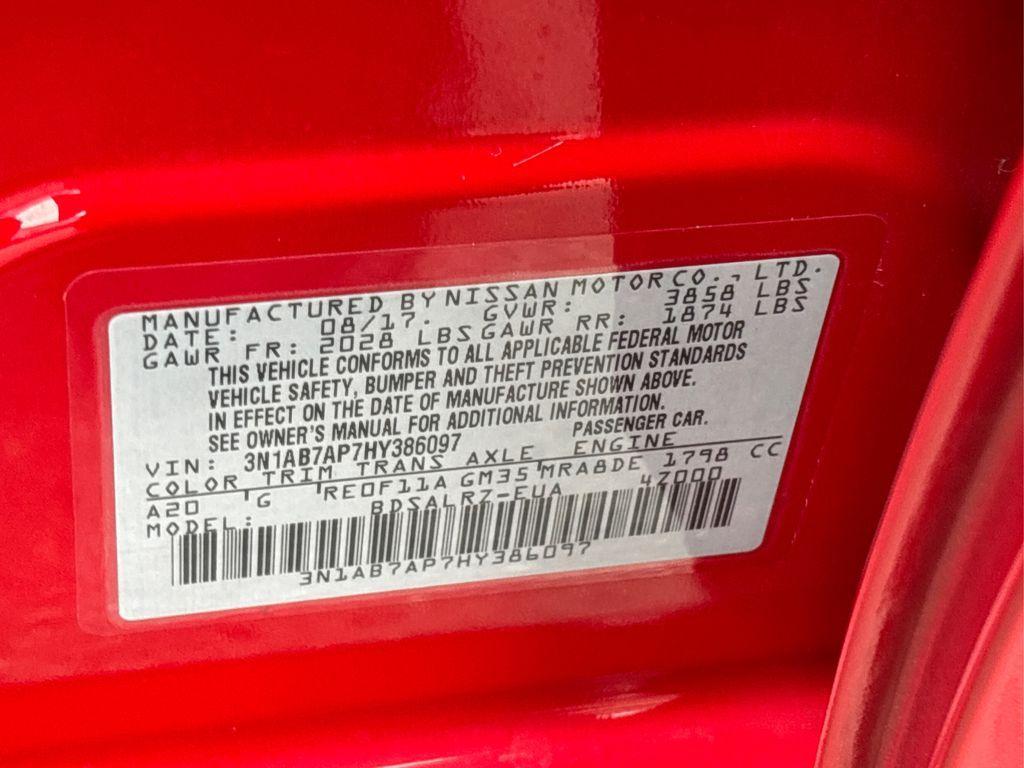 used 2017 Nissan Sentra car, priced at $9,989