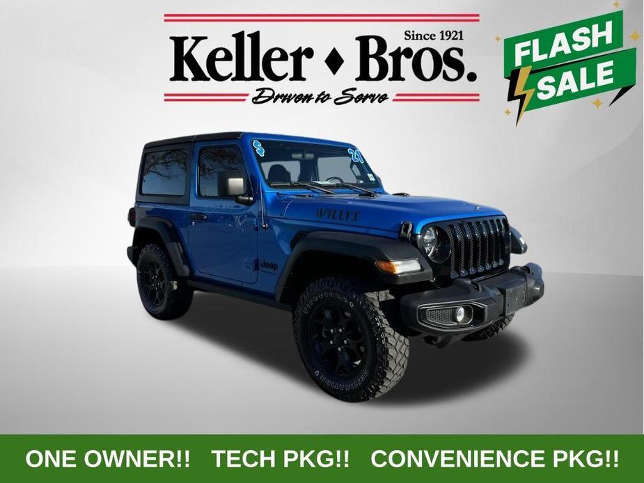 used 2021 Jeep Wrangler car, priced at $28,498