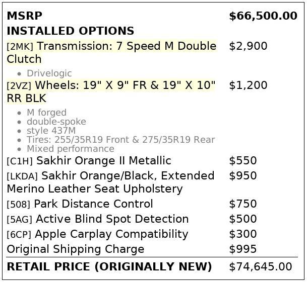 used 2018 BMW M3 car, priced at $40,399