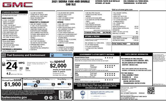 used 2021 GMC Sierra 1500 car, priced at $29,299