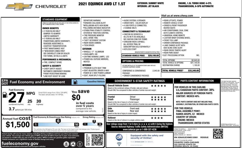 used 2021 Chevrolet Equinox car, priced at $16,799