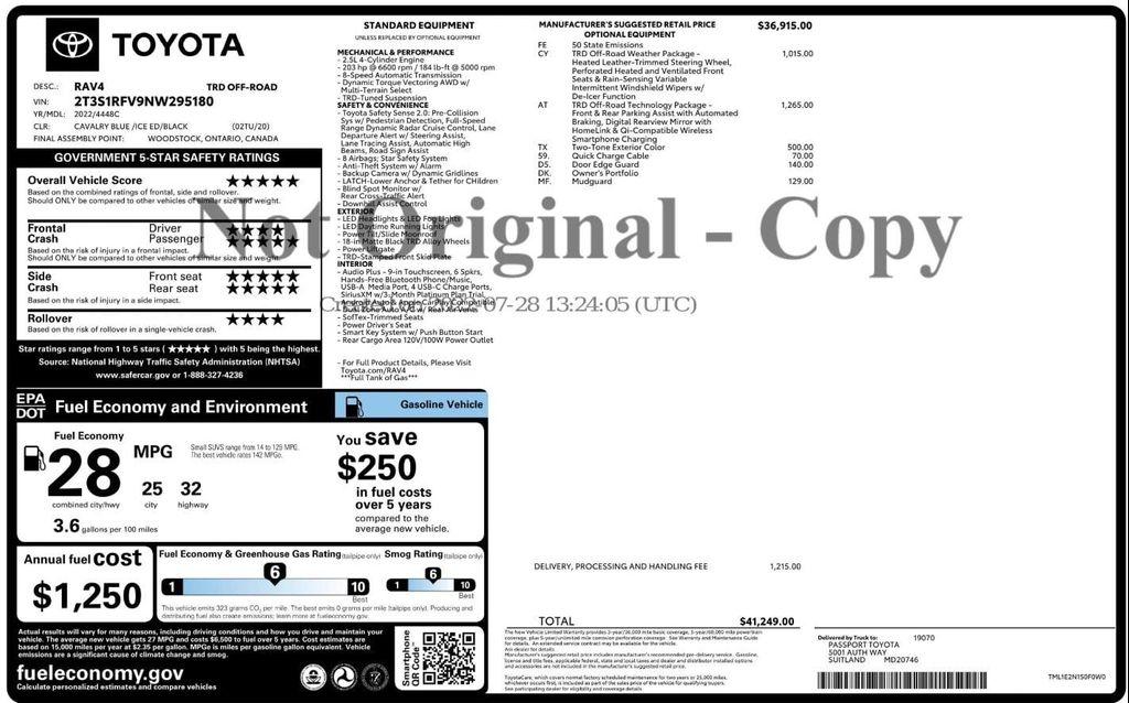 used 2022 Toyota RAV4 car, priced at $22,999