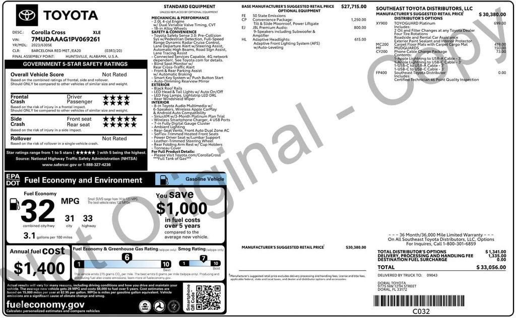 used 2023 Toyota Corolla Cross car, priced at $22,799