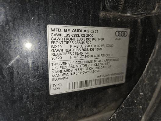 used 2021 Audi Q7 car, priced at $31,799