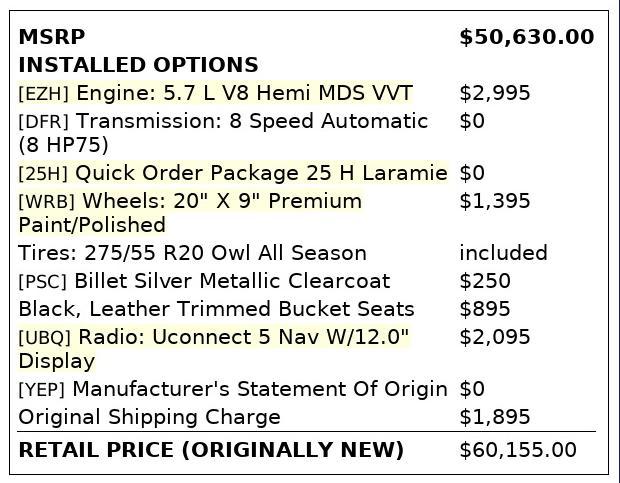 used 2022 Ram 1500 car, priced at $30,998