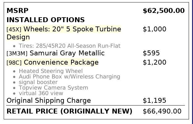 used 2022 Audi Q7 car, priced at $32,699