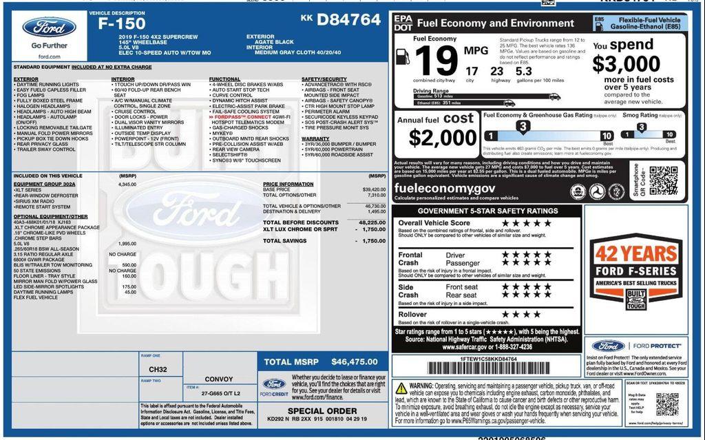 used 2019 Ford F-150 car, priced at $20,799
