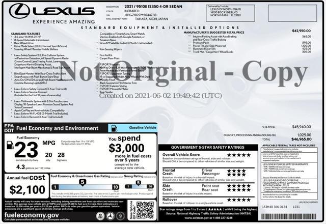 used 2021 Lexus IS 350 car, priced at $33,999