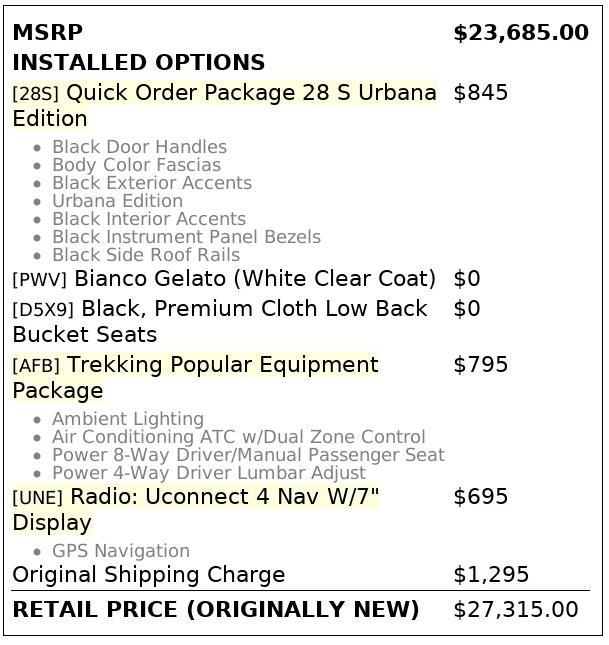 used 2018 FIAT 500X car, priced at $11,499