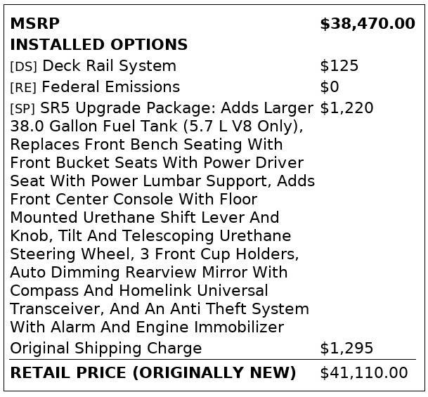 used 2017 Toyota Tundra car, priced at $25,499