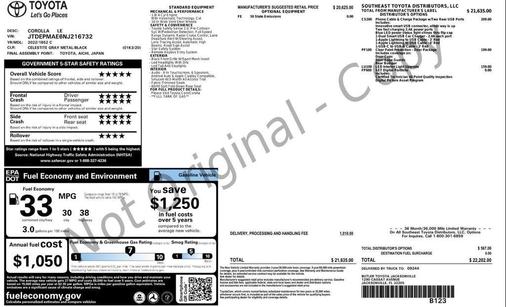 used 2022 Toyota Corolla car, priced at $14,799