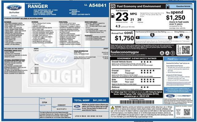 used 2020 Ford Ranger car, priced at $22,199