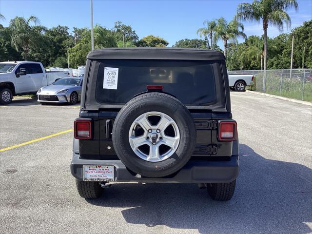 used 2018 Jeep Wrangler car, priced at $18,499