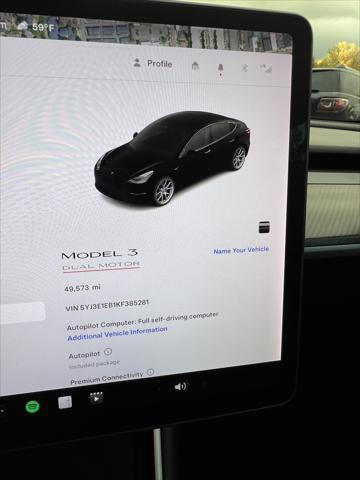 used 2019 Tesla Model 3 car, priced at $56,990