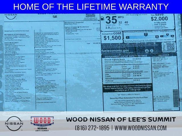 new 2025 Nissan Versa car, priced at $19,538