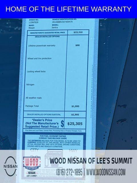 new 2025 Nissan Sentra car, priced at $19,141